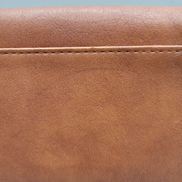 Universal Thread Womens Brown Faux Leather Wallet Tri-Fold Snap Closure - Picture 6 of 8